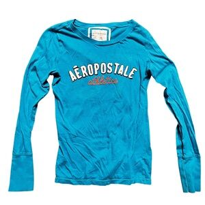 Aeropostale Athletics women’s juniors/girls blue tee Size: L